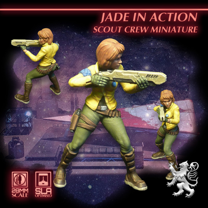 Jade in Action - Scout Crew Miniature's Cover