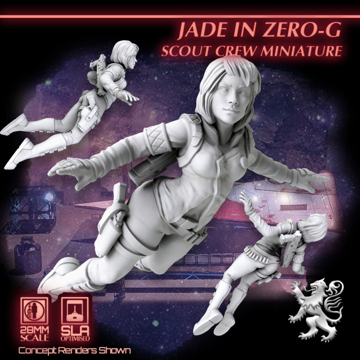 Jade in Zero-G - Scout Crew Miniature's Cover