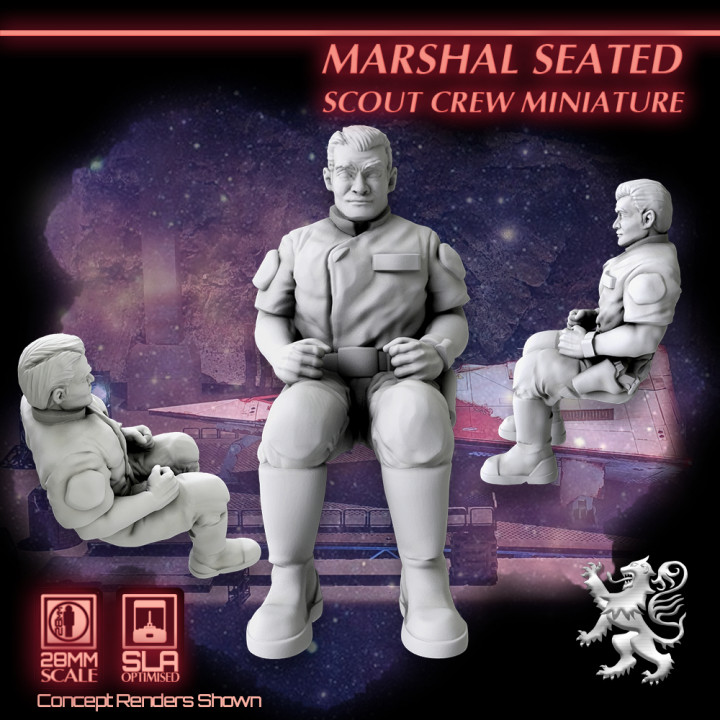 $3.95Marshal Seated - Scout Crew Miniature