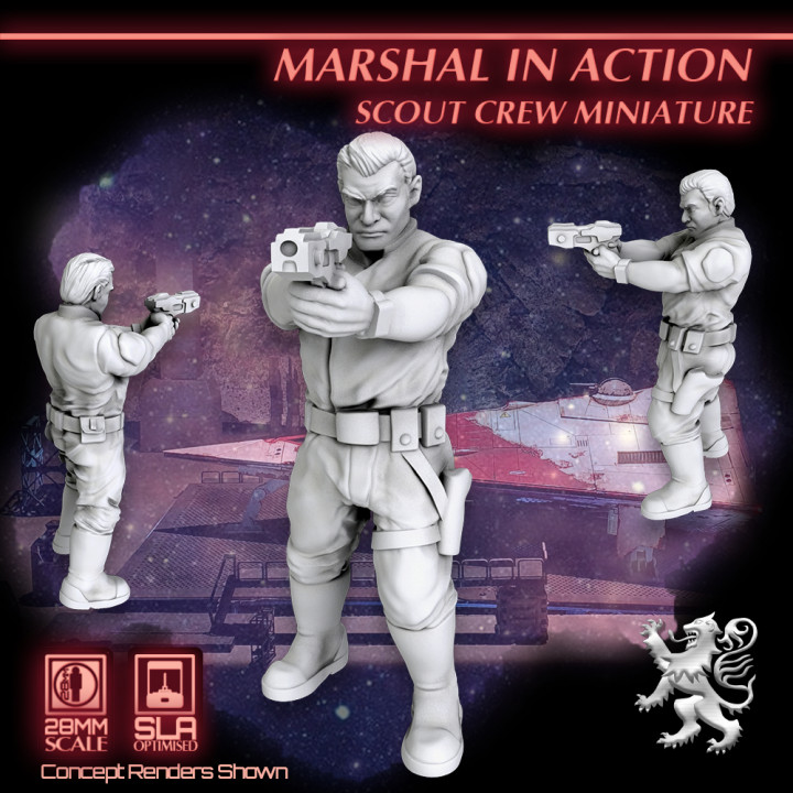 $3.95Marshal in Action - Scout Crew Miniature