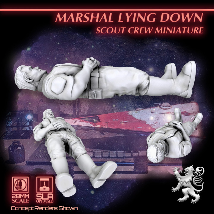 Marshal Lying Down - Scout Crew Miniature's Cover