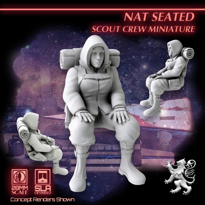 $3.95Nat Seated - Scout Crew Miniature
