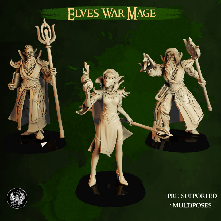 Elves War Mage's Cover