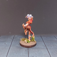 Picture of print of Arilie, the Halfling Monk (3 Versions)