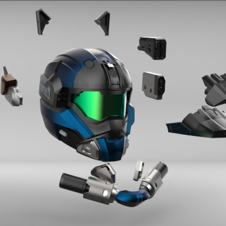Commando Helmet w/ Attachments - Halo: Reach