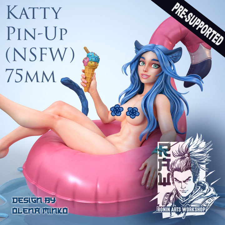 $14.99Katty Pin Up 75mm (NSFW Version) Pre-Supported