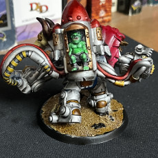 Picture of print of Orkz Klintz bozz with backpack
