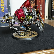 Picture of print of Orkz Klintz bozz with backpack