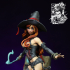 Hazel The Pumpkin Witch - (NSFW Ver.) 75mm Pin Up Presupported image