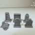 Gravestones Set - TABLETOP TERRAIN DND RPG SCATTER image