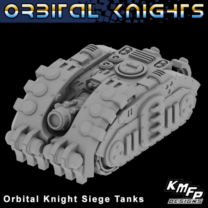 $10.00Orbital Knights - Veh3a - Siege Tanks (6-8mm)
