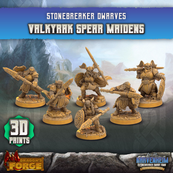 Valkyrak Spear Maidens x6 (3D Prints)'s Cover