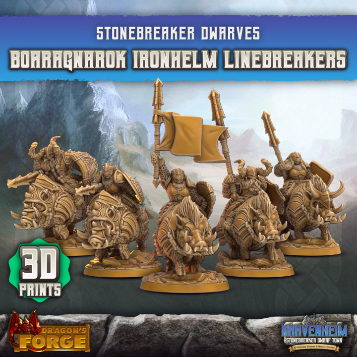Boaragnarok Ironhelm Linebreakers x5 (3D Prints)'s Cover