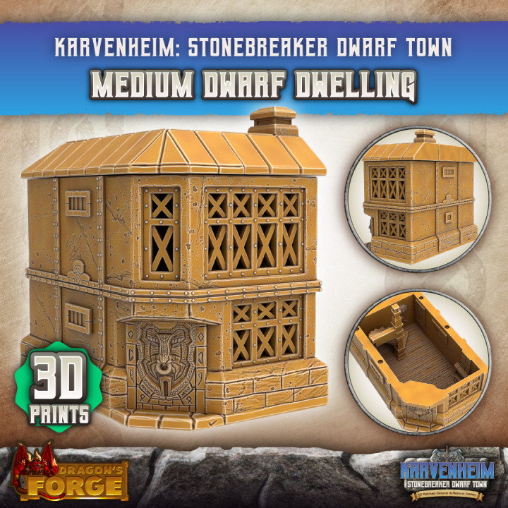 Dwarf Dwelling: Medium x1 (3D Prints)'s Cover