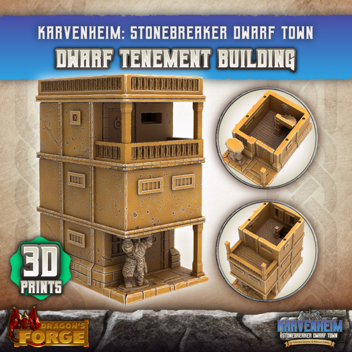 Dwarf Tenement Building (3D Prints)'s Cover