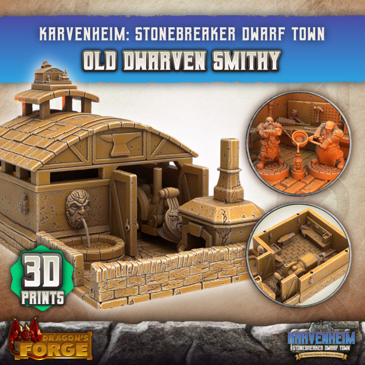 'He Who Smelt It' Old Dwarven Smithy (3D Prints)'s Cover