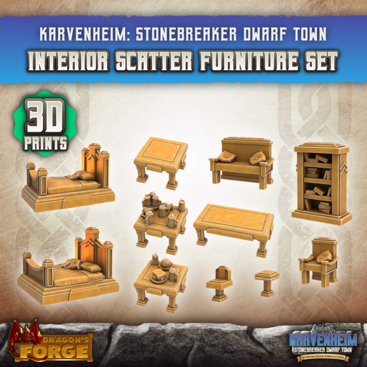 Interior Scatter Furniture Set (3D Prints)Interior Scatter Furniture Set (3D Prints)'s Cover