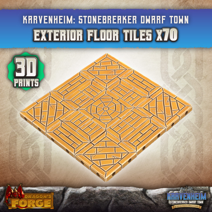 Exterior Floor Tiles x70 (3D Prints)'s Cover