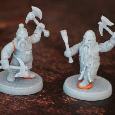 Picture of print of DWARF: Dwarves in Gambeson armors /Modular/ /Pre-supported/