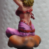Female Djinni / Genie with Lamp (pre-supported) print image
