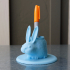 Bunny pen holder print image