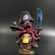 Picture of print of Ushar, Boondaburra Platypus Pirate with Octopus (Pre-Supported)
