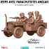 Jeeps with UK paratroopers - 28mm image