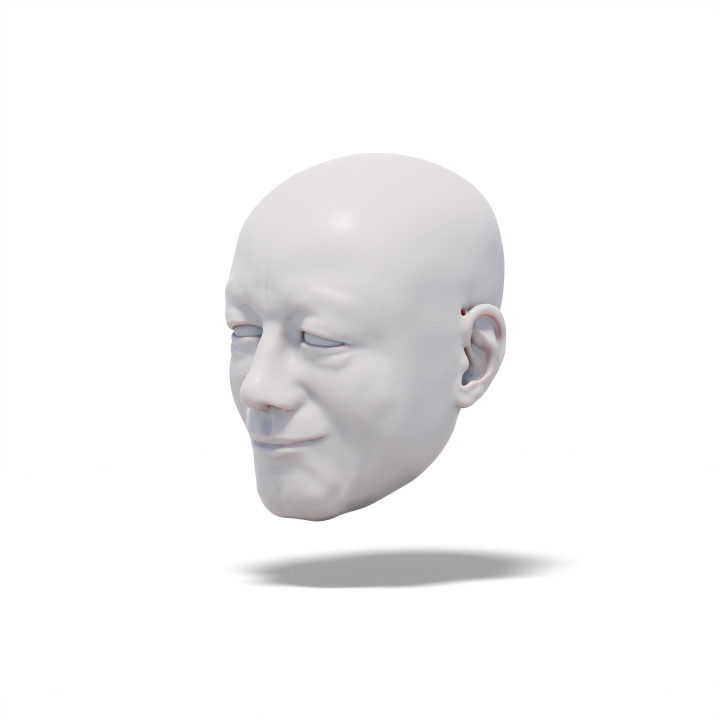 $3.99Smiling Gentleman, 3D model of head (for doll, marionette, puppet)