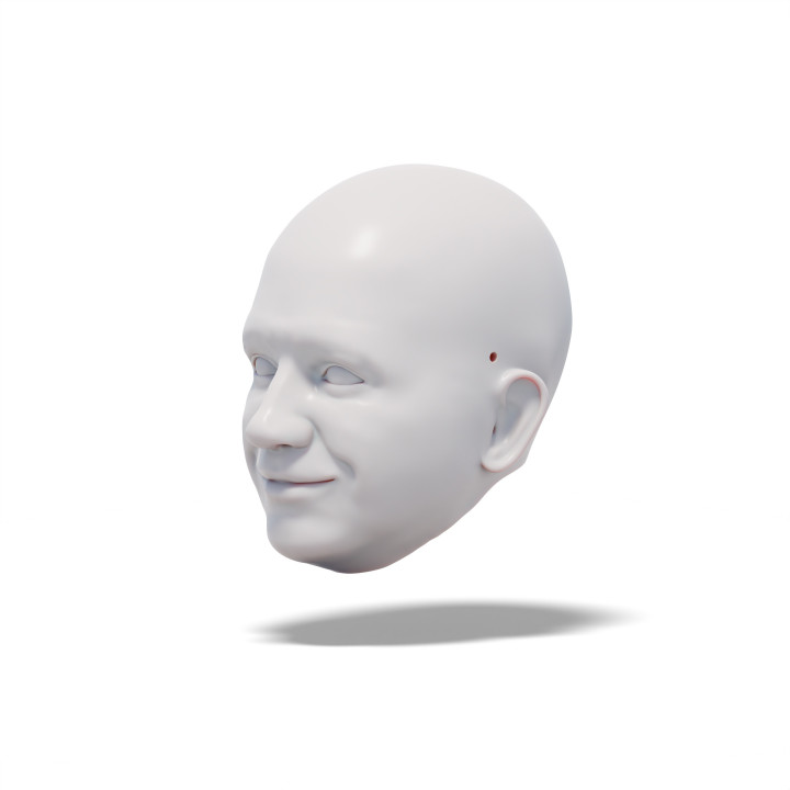 $3.99Happy Man, 3D model of head (for doll, marionette, puppet)