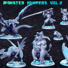 Picture of print of Full and PRE-SUPPORTED 35 RPG Monsters and Hunters - April 2022 - RN Estudio