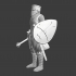 Medieval Danish Crusader Knight - mace and teardrop shield image