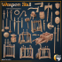 Modular Market Stalls x3 - Potions Master, Weapons Dealer & Food Vendor! image
