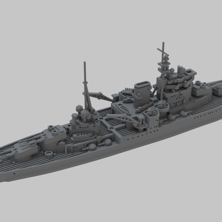 3D Printable HMS Queen Elizabeth Battleship WW2 by Lee McColl