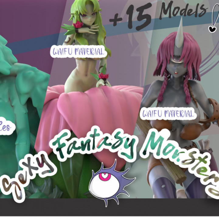 $60.00Sexy Fantasy Monsters and where to find them!!! STL 3D