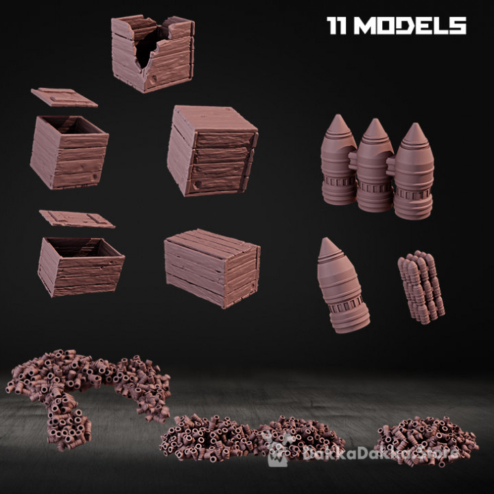 Stuff for terrain: shells, boxes, projectiles's Cover