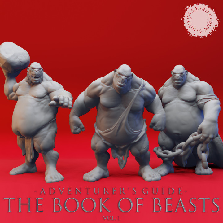 Ogre Warband - Book of Beasts - Tabletop Miniatures (Pre-Supported)'s Cover