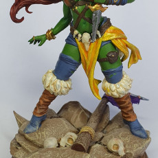 Picture of print of Goblin Thief 32mm and 75mm pre-supported