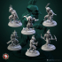 Little angry goblins 32mm set 6 miniatures pre-supported image
