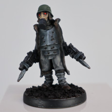 Picture of print of Trench Raider with guns