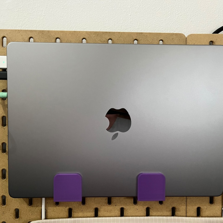 Ikea Skadis Laptop holder (Designed for 14 inch Macbook Pro)