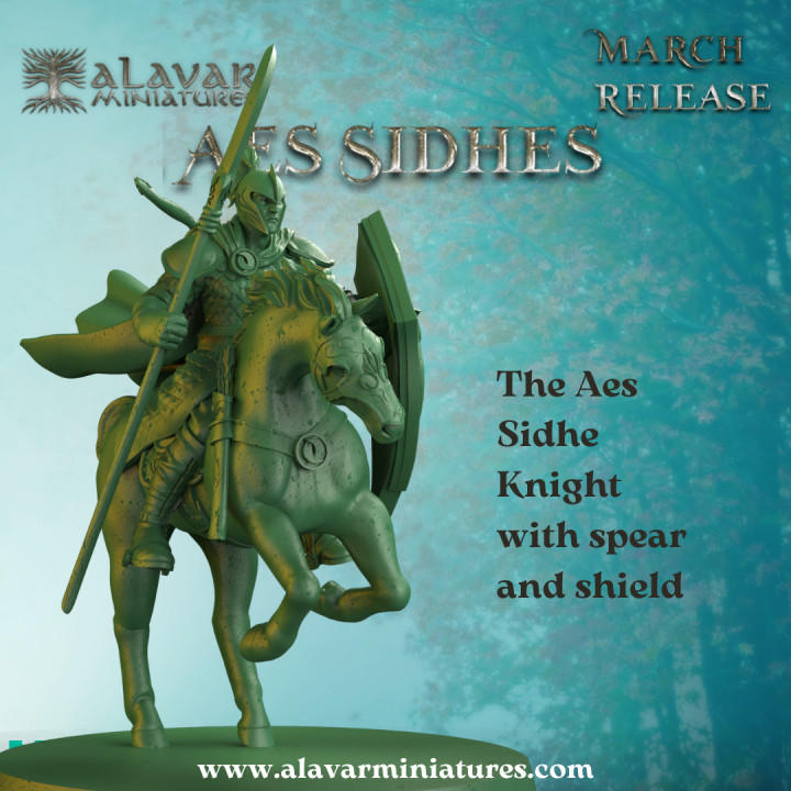 $6.00The Aes Sidhe Knight with spear and shield