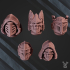 Space Crusaders "Fallen Lions" Head Bits Set x5 image