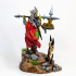 Goblin Queen 32mm and 75mm pre-supported print image