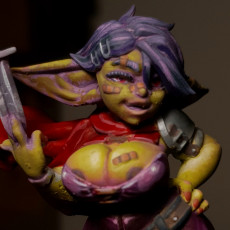 Picture of print of Meryl the Goblin Rogue