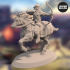 Light Cavalry of the Empire of Jagrad with Bow and Arrow (3 unique miniatures) – 3D printable miniature – STL file image