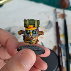 Picture of print of Owlkin Adventurer Miniature - Pre-Supported