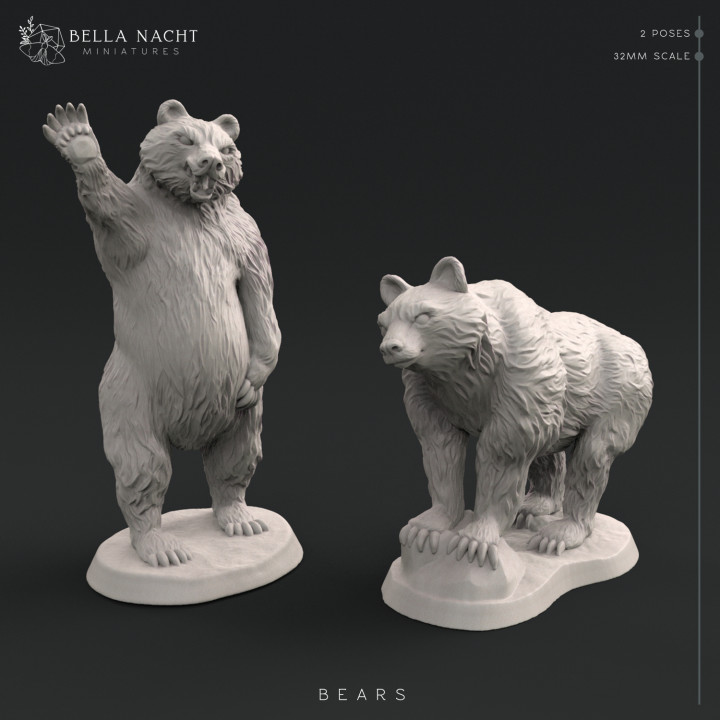 $5.00Bear | 32mm Scale | 2 Poses
