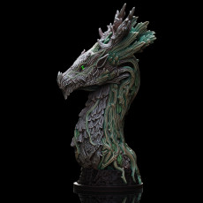 Forest Dragon bust (Pre-Supported)
