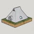 Jomon Style 3D Printable Concrete House (Miniature Model) image