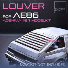 AE86 Window LOUVER FOR AOSHIMA 1-24 Modelkit
